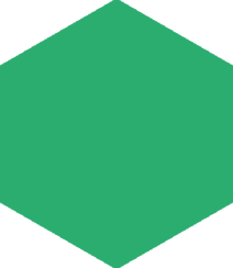 Dark green hexagon