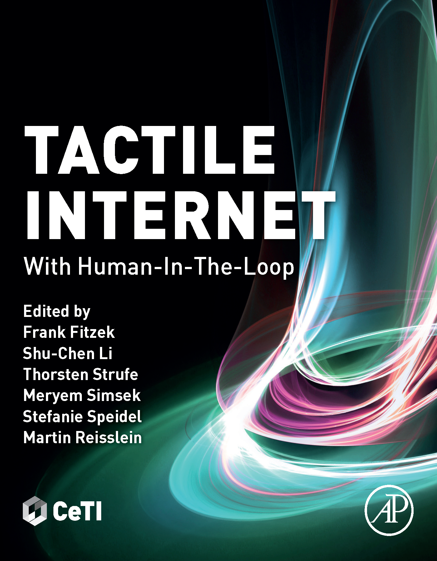 Cover of the CeTI book: Tactile Internet with Human-In-The-Loop