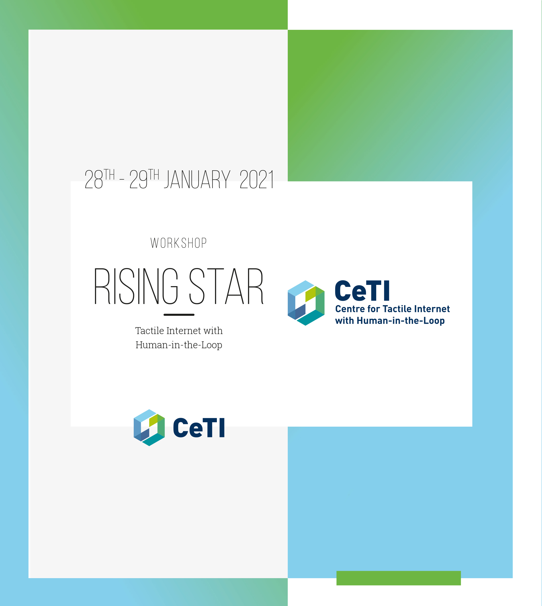 Invitation card for CeTI Rising Star Workshop
